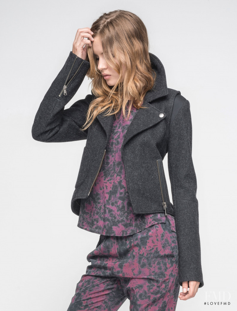 Josephine Skriver featured in  the Andrew Marc catalogue for Autumn/Winter 2014