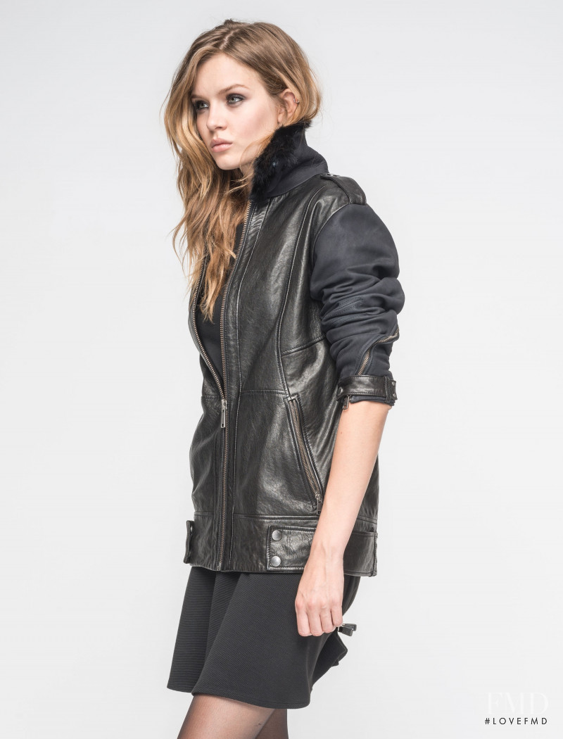 Josephine Skriver featured in  the Andrew Marc catalogue for Autumn/Winter 2014