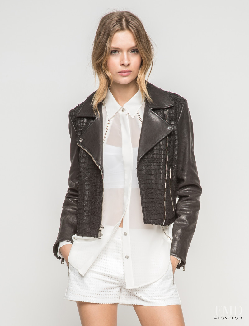Josephine Skriver featured in  the Andrew Marc catalogue for Autumn/Winter 2014