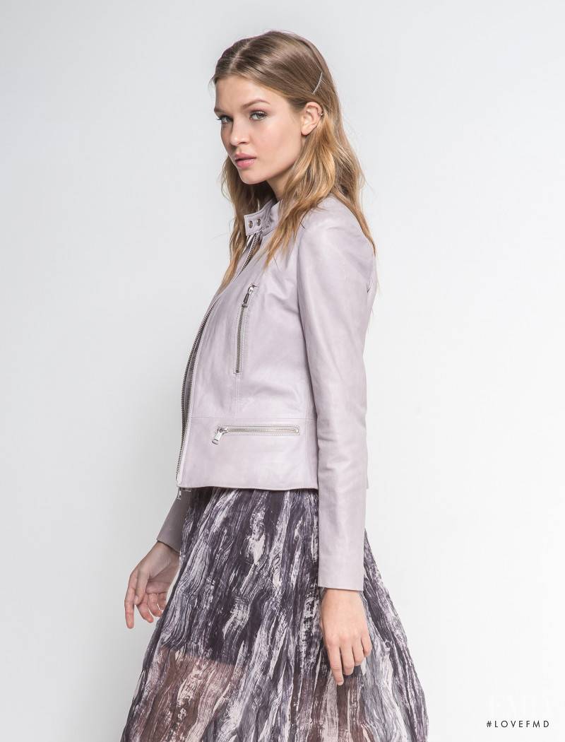 Josephine Skriver featured in  the Andrew Marc catalogue for Autumn/Winter 2014