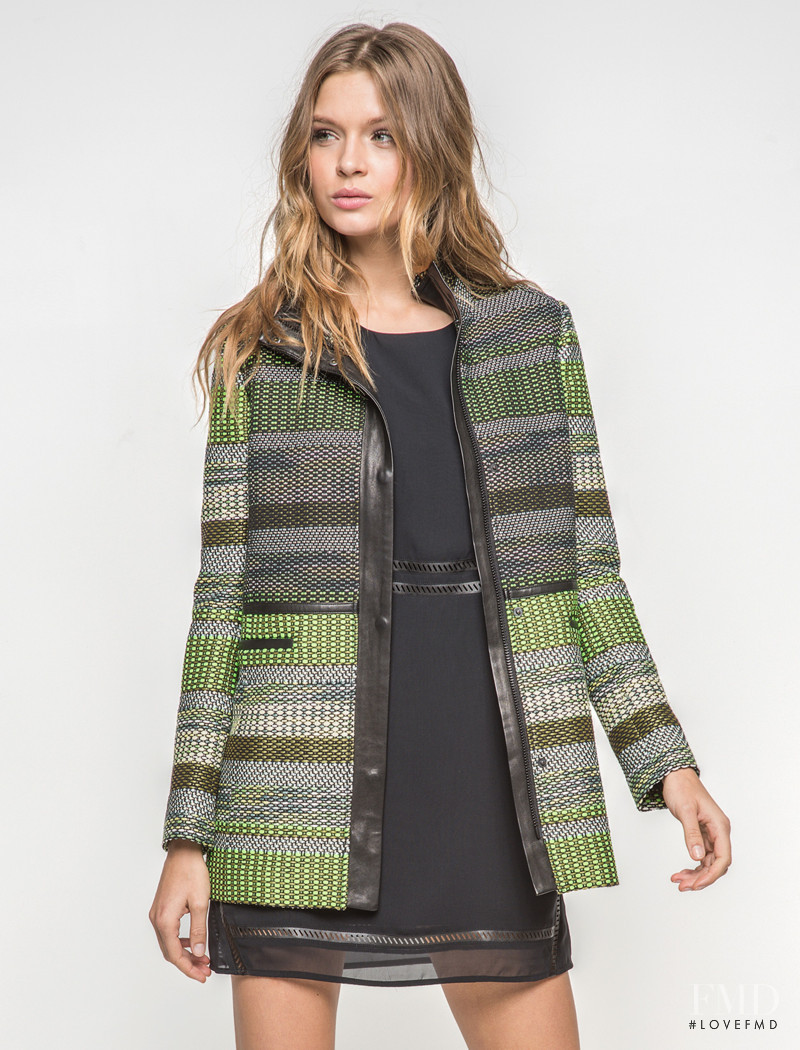 Josephine Skriver featured in  the Andrew Marc catalogue for Autumn/Winter 2014
