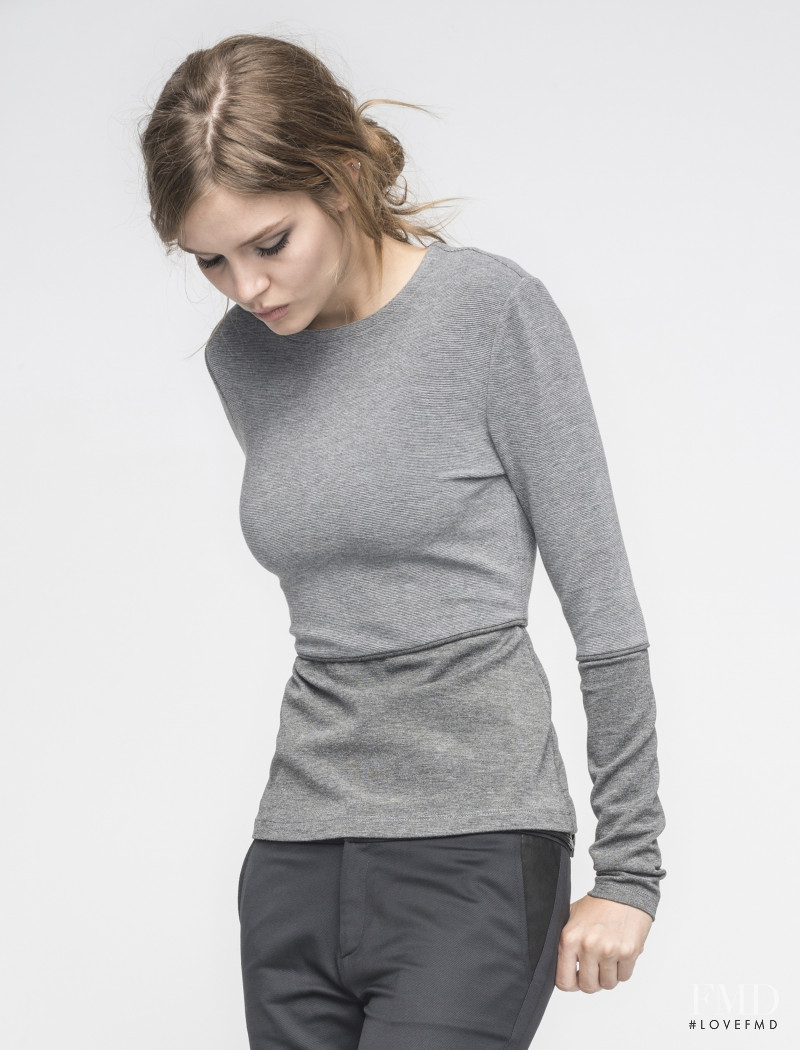 Josephine Skriver featured in  the Andrew Marc catalogue for Autumn/Winter 2014