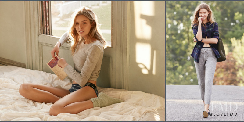 Josephine Skriver featured in  the Urban Outfitters lookbook for Fall 2015