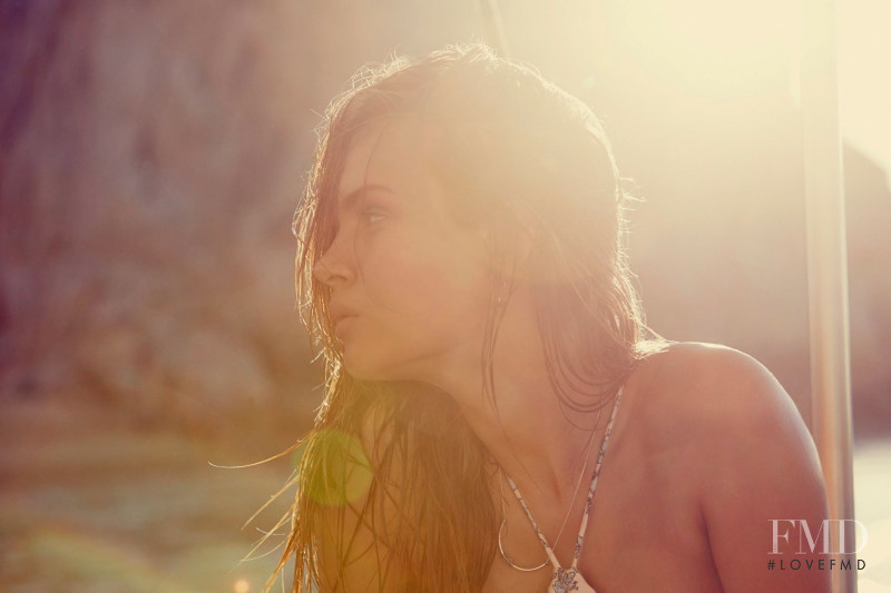 Josephine Skriver featured in  the Zimmermann Swim advertisement for Spring/Summer 2015