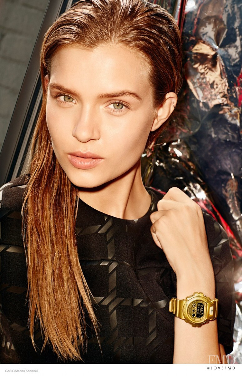 Josephine Skriver featured in  the G-Shock advertisement for Autumn/Winter 2014