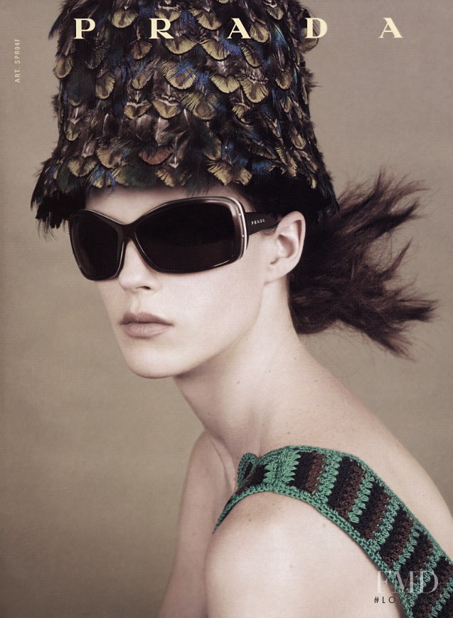 Shannan Click featured in  the Prada advertisement for Spring/Summer 2005