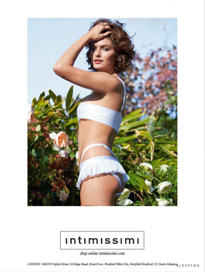 Alyssa Miller featured in  the Intimissimi advertisement for Spring/Summer 2011