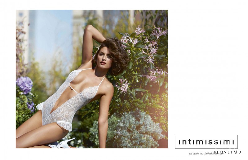 Alyssa Miller featured in  the Intimissimi advertisement for Spring/Summer 2011