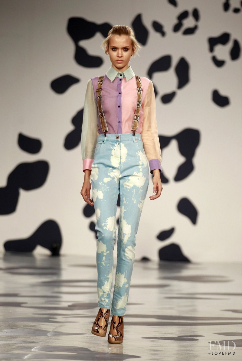 Josephine Skriver featured in  the House of Holland fashion show for Spring/Summer 2012