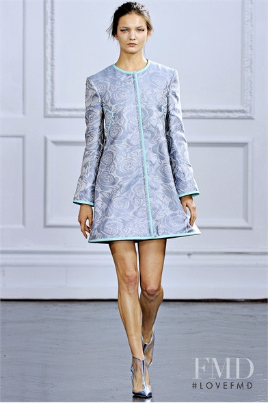 Nadine Ponce featured in  the Richard Nicoll fashion show for Spring/Summer 2012