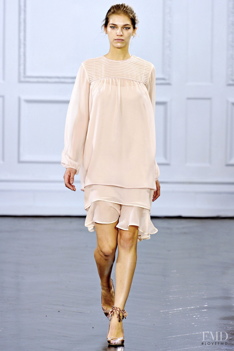 Samantha Gradoville featured in  the Richard Nicoll fashion show for Spring/Summer 2012