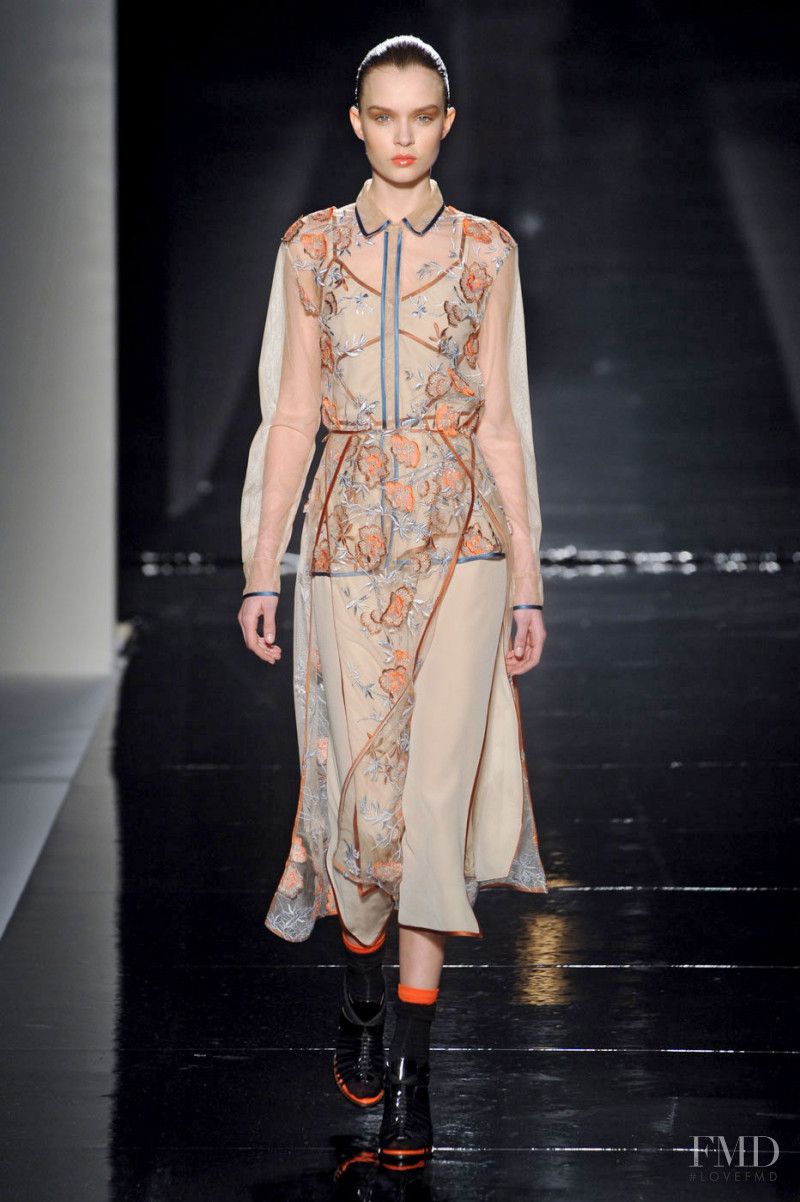 Josephine Skriver featured in  the Sportmax fashion show for Autumn/Winter 2011