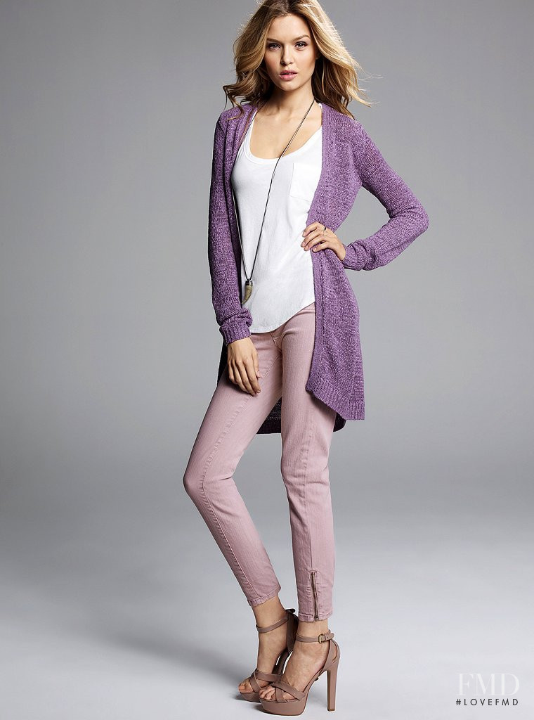 Josephine Skriver featured in  the Victoria\'s Secret Clothing catalogue for Autumn/Winter 2012