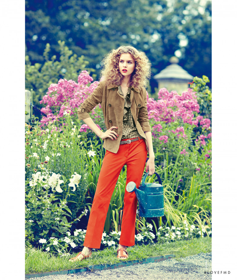 Josephine Skriver featured in  the Weekend Max Mara advertisement for Spring/Summer 2012