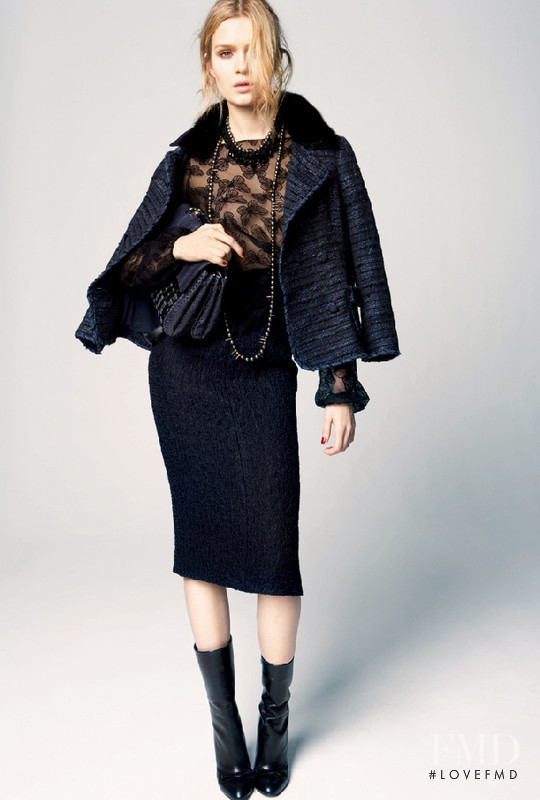 Josephine Skriver featured in  the Nina Ricci lookbook for Pre-Fall 2012
