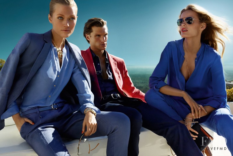 Edita Vilkeviciute featured in  the Massimo Dutti advertisement for Spring/Summer 2014