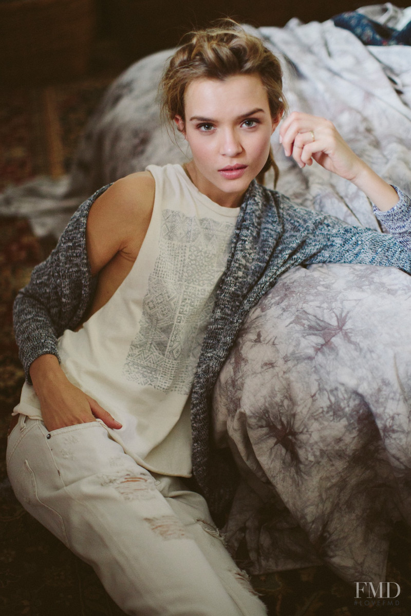 Josephine Skriver featured in  the Urban Outfitters catalogue for Spring/Summer 2014