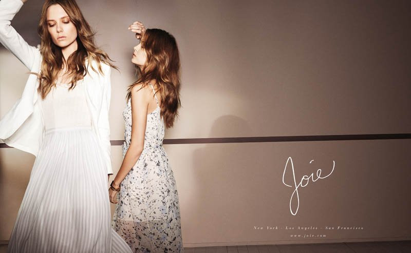 Josephine Skriver featured in  the Joie advertisement for Spring/Summer 2014