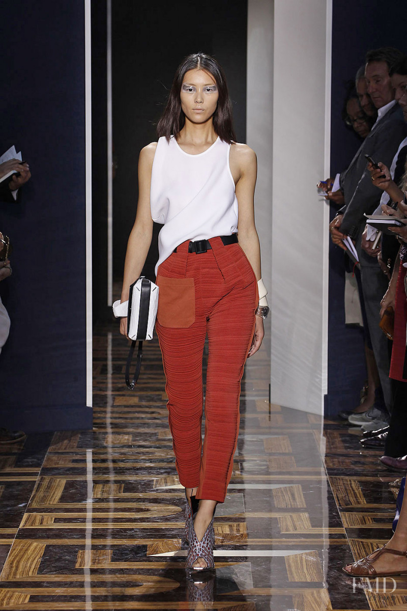 Liu Wen featured in  the Balenciaga fashion show for Spring/Summer 2012