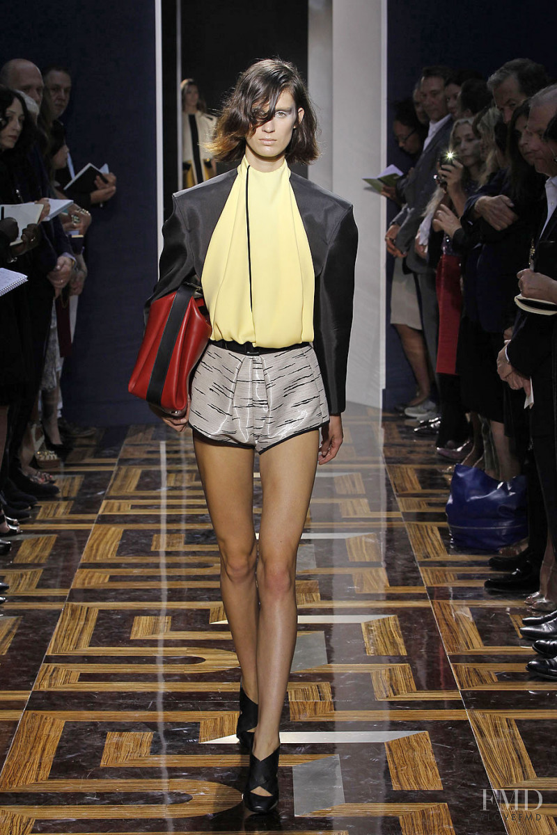Marte Mei van Haaster featured in  the Balenciaga fashion show for Spring/Summer 2012
