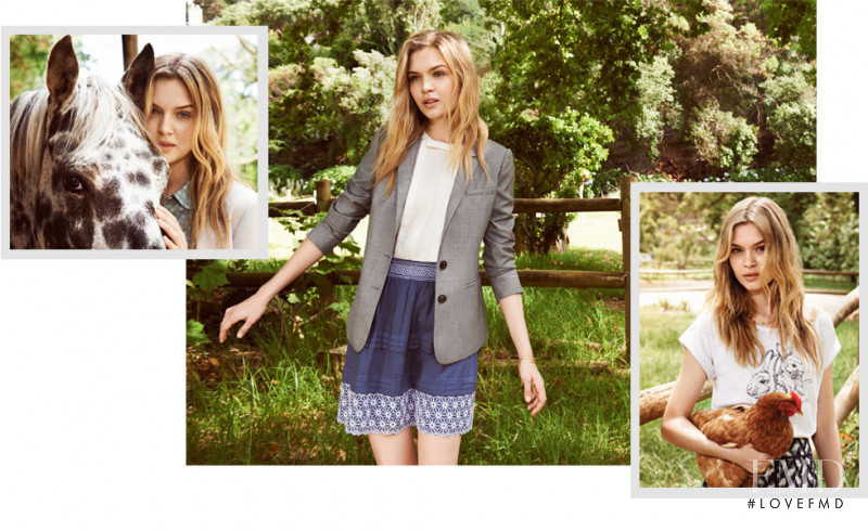 Josephine Skriver featured in  the Hobbs London advertisement for Spring/Summer 2013