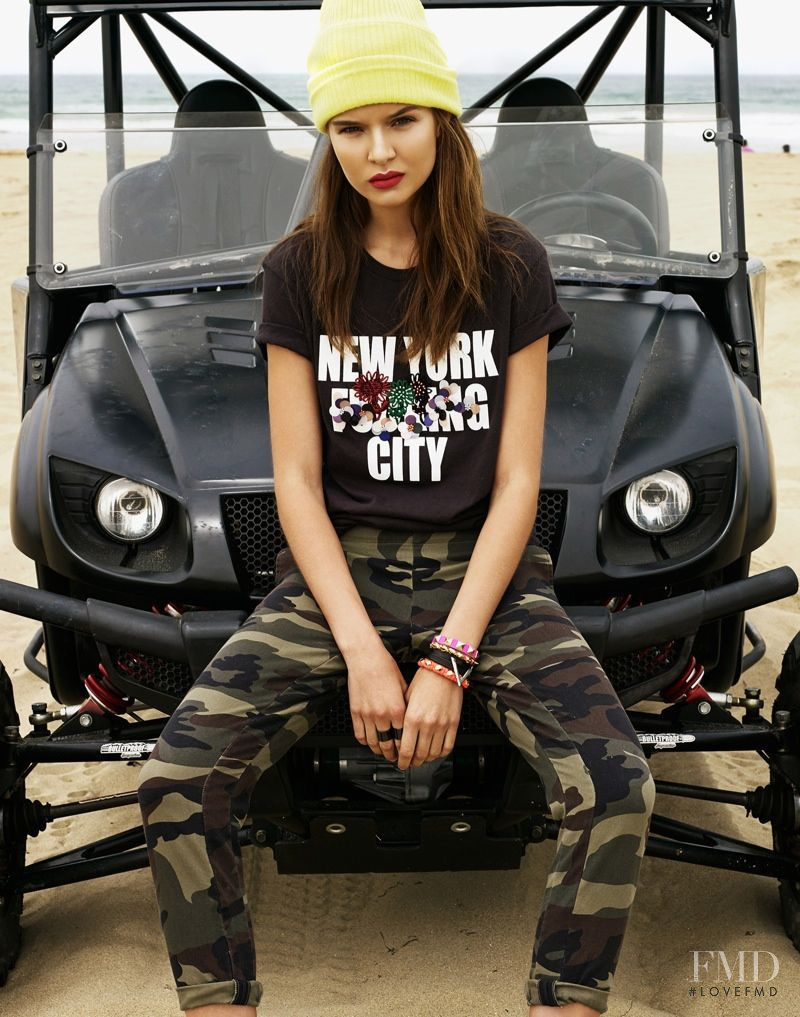 Josephine Skriver featured in  the REVOLVE lookbook for Pre-Fall 2013
