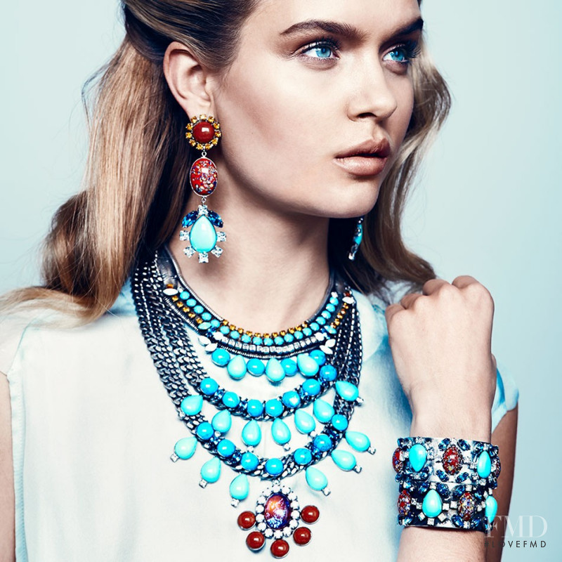 Josephine Skriver featured in  the Dannijo advertisement for Spring/Summer 2013