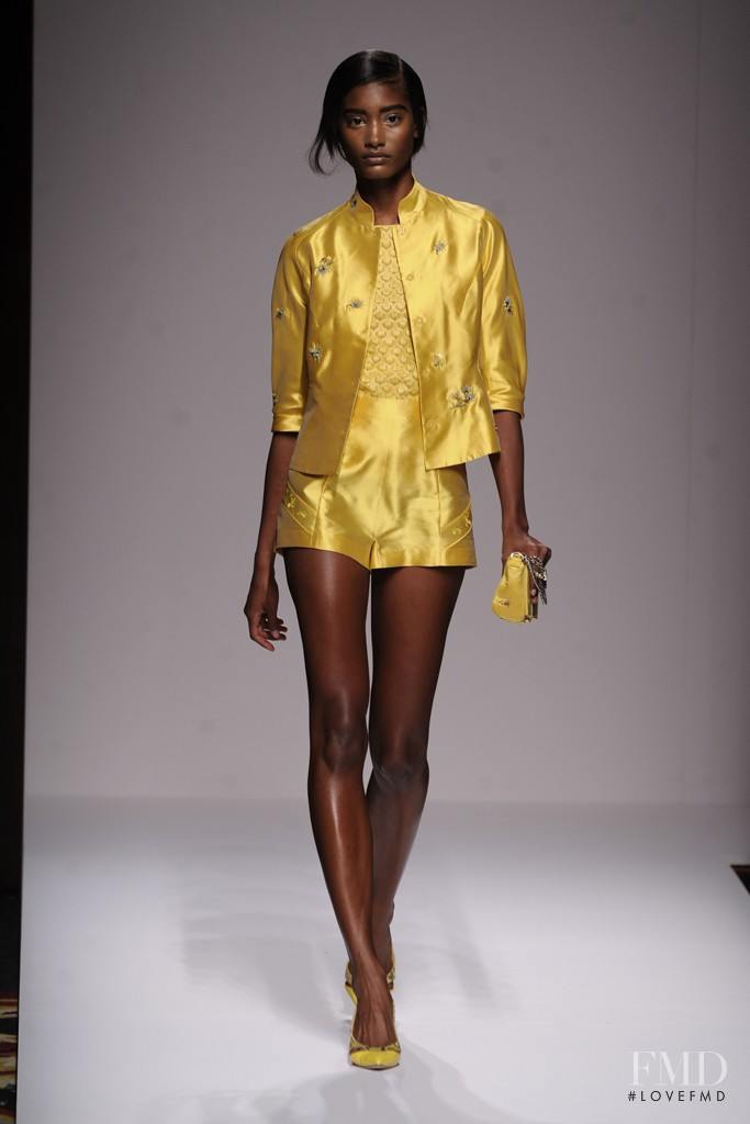 Melodie Monrose featured in  the Shiatzy Chen fashion show for Spring/Summer 2013