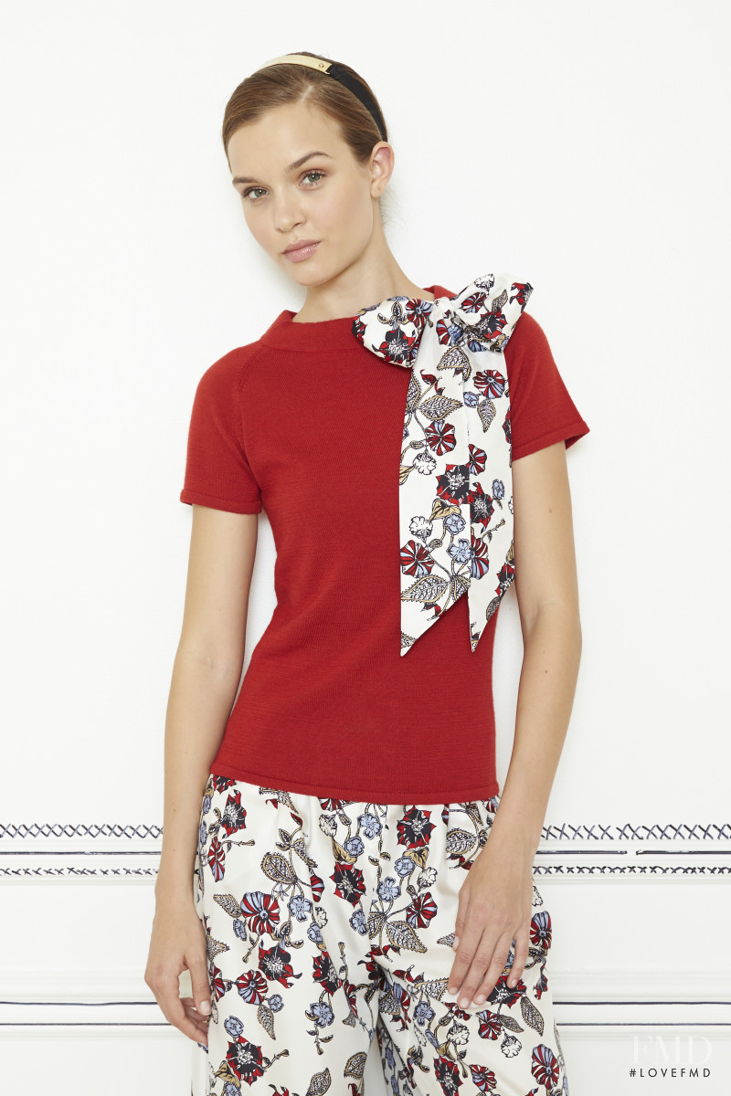 Josephine Skriver featured in  the Carolina Herrera lookbook for Resort 2014