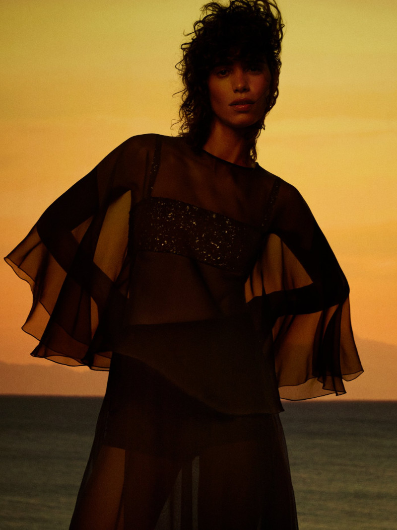 Mica Arganaraz featured in  the Chanel Balade en Mediterranee advertisement for Cruise 2021