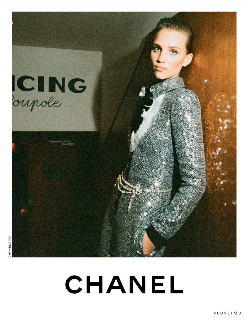 Rebecca Leigh Longendyke featured in  the Chanel advertisement for Pre-Fall 2020