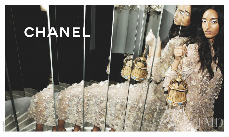 Mona Tougaard featured in  the Chanel advertisement for Pre-Fall 2020