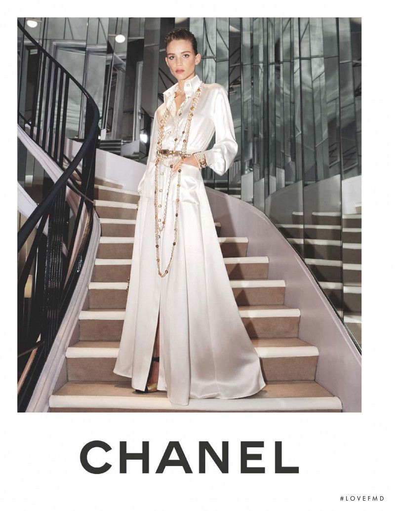 Rebecca Leigh Longendyke featured in  the Chanel advertisement for Pre-Fall 2020