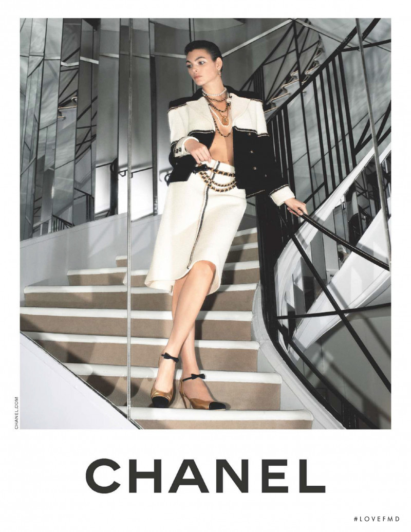 Vittoria Ceretti featured in  the Chanel advertisement for Pre-Fall 2020