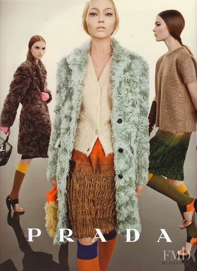 Anabela Belikova featured in  the Prada advertisement for Autumn/Winter 2007
