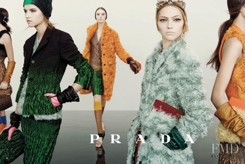 Anabela Belikova featured in  the Prada advertisement for Autumn/Winter 2007