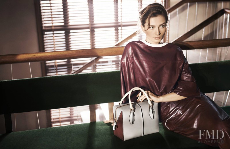 Andreea Diaconu featured in  the Tod\'s advertisement for Spring/Summer 2014