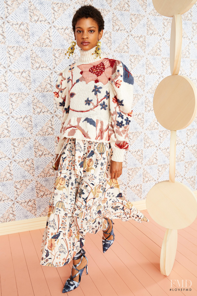 Theresa Hayes featured in  the Ulla Johnson lookbook for Resort 2021