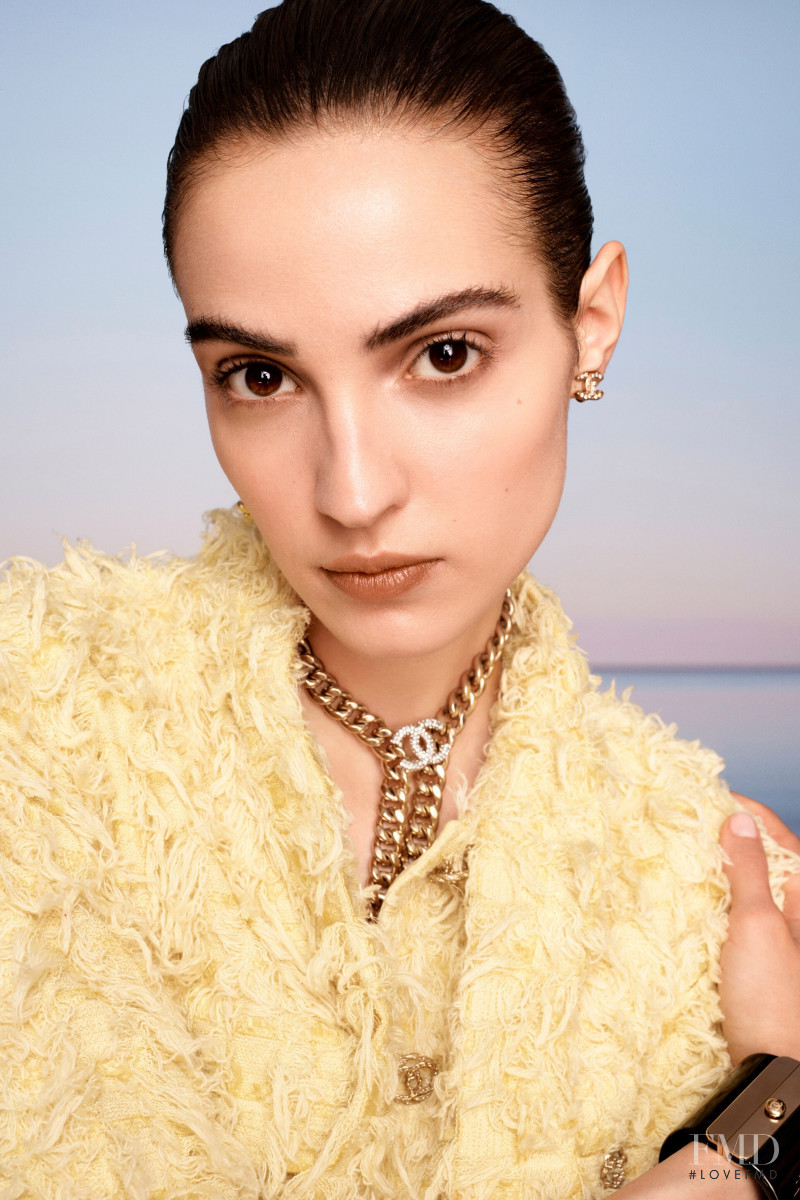 Camille Hurel featured in  the Chanel lookbook for Resort 2021