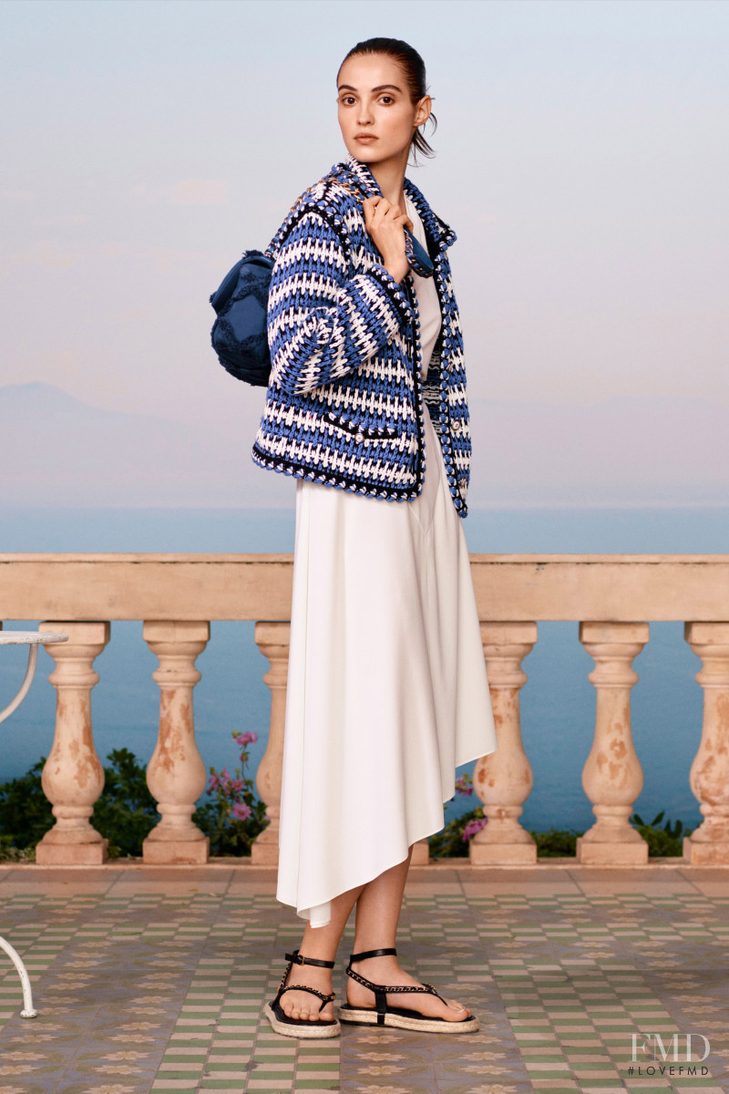 Camille Hurel featured in  the Chanel lookbook for Resort 2021