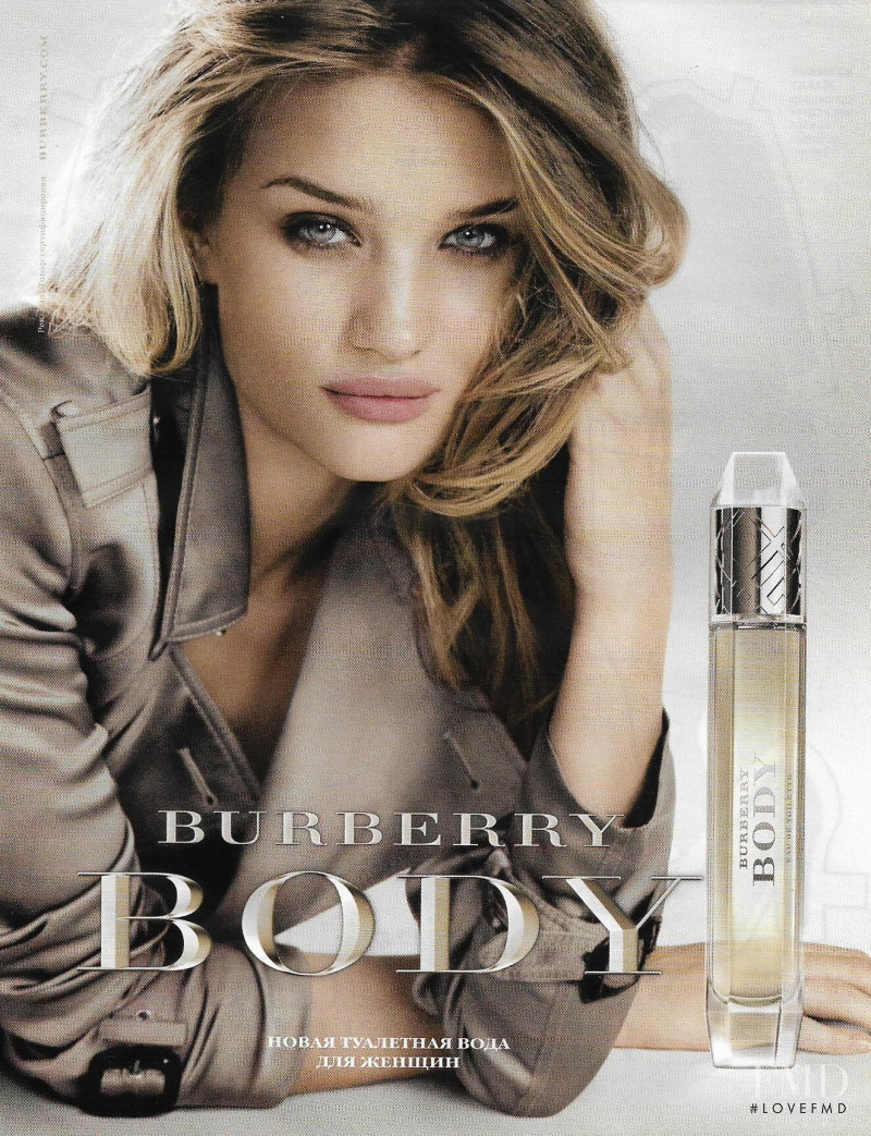 Rosie Huntington-Whiteley featured in  the Burberry Fragrance advertisement for Spring/Summer 2019