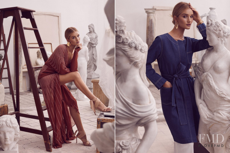 Rosie Huntington-Whiteley featured in  the BCBG By Max Azria advertisement for Spring/Summer 2019