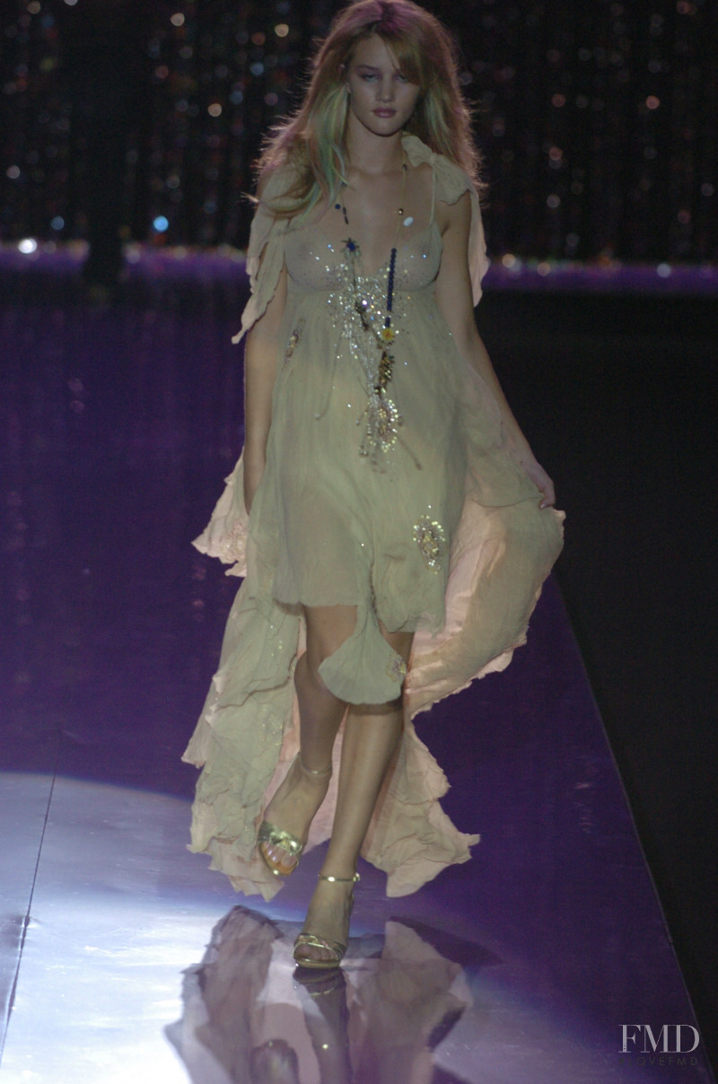 Rosie Huntington-Whiteley featured in  the Jenny Packham fashion show for Spring/Summer 2005
