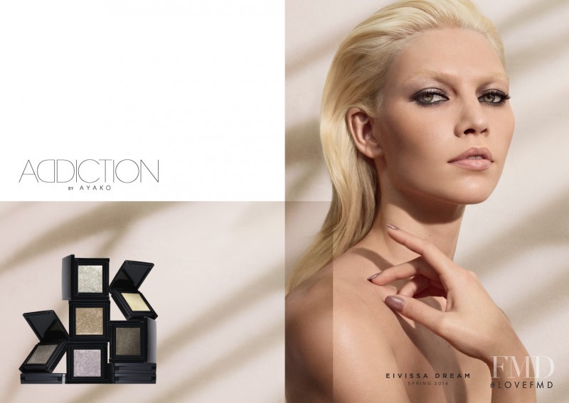 Aline Weber featured in  the Addiction by Ayako advertisement for Spring/Summer 2014