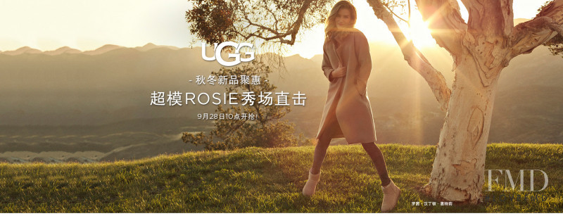 Rosie Huntington-Whiteley featured in  the UGG Australia advertisement for Autumn/Winter 2016