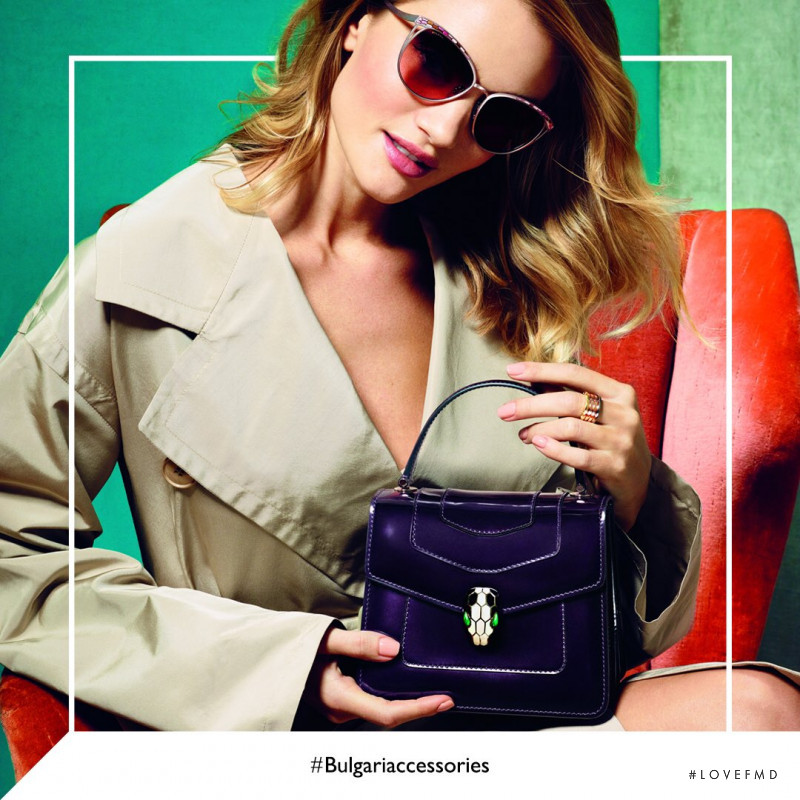 Rosie Huntington-Whiteley featured in  the Bulgari Accesories advertisement for Autumn/Winter 2016