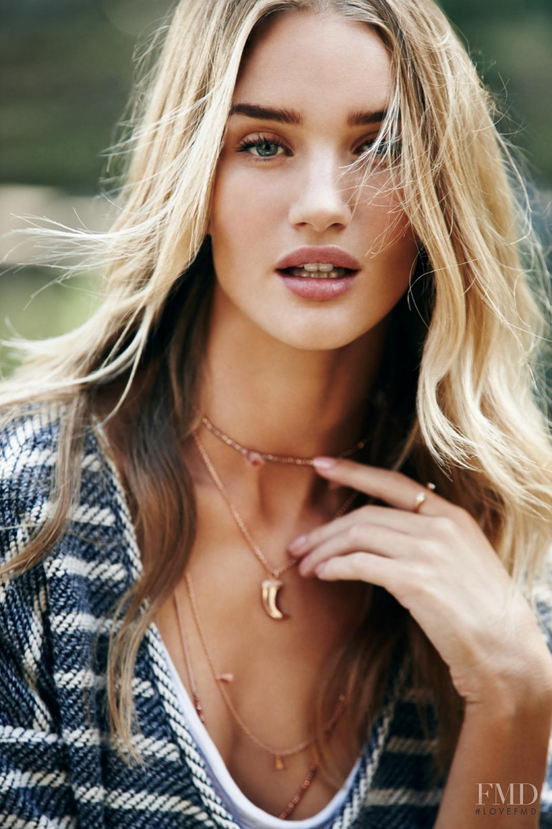 Rosie Huntington-Whiteley featured in  the Paige Denim advertisement for Spring/Summer 2015