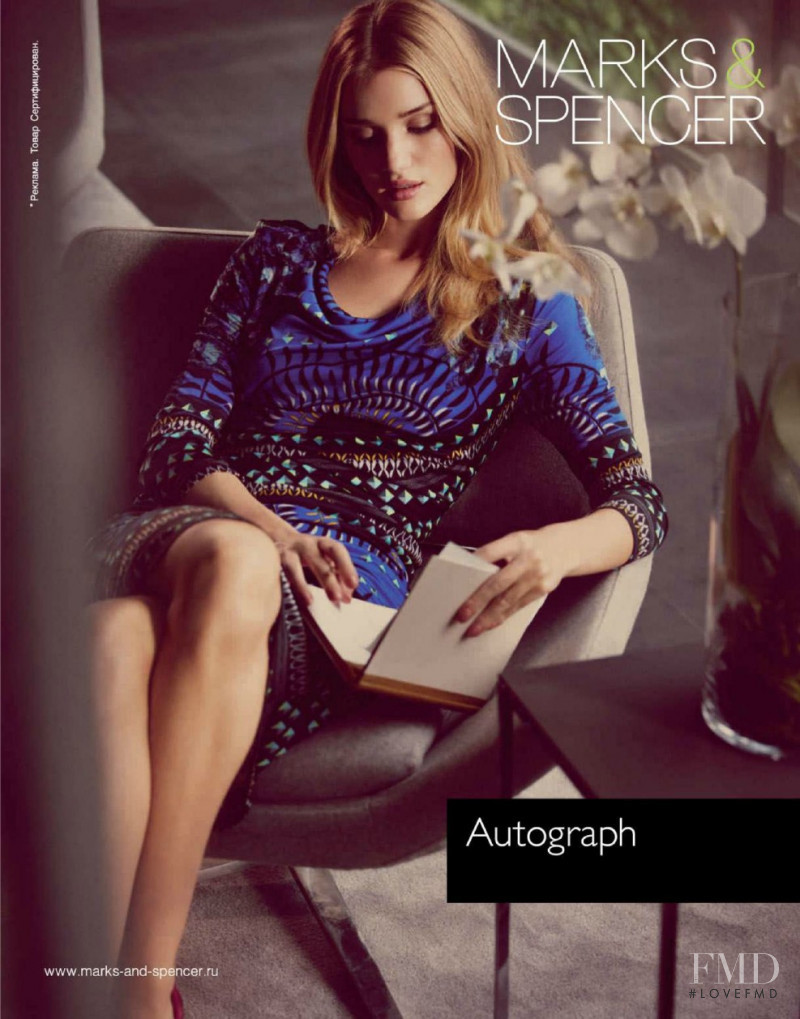 Rosie Huntington-Whiteley featured in  the Marks & Spencer Autograph advertisement for Autumn/Winter 2012