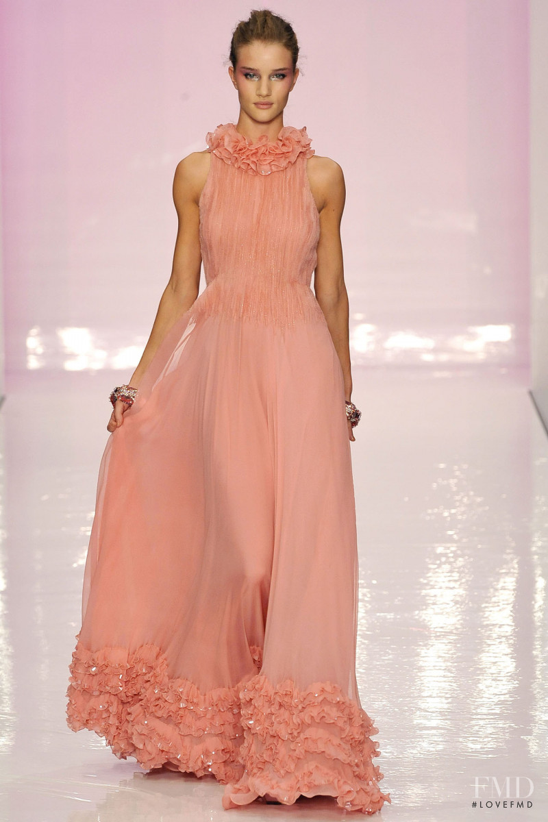 Rosie Huntington-Whiteley featured in  the Jenny Packham fashion show for Spring/Summer 2009