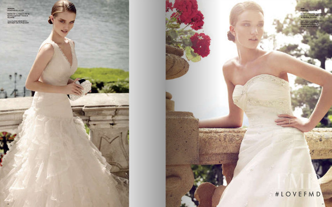 Rosie Huntington-Whiteley featured in  the Pronovias catalogue for Spring 2009